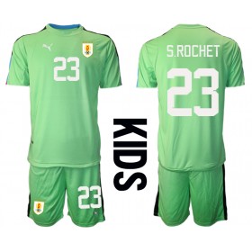 Uruguay Sergio Rochet #23 Målvakt Hemmakläder Barn VM 2022 Kortärmad (+ Korta byxor)